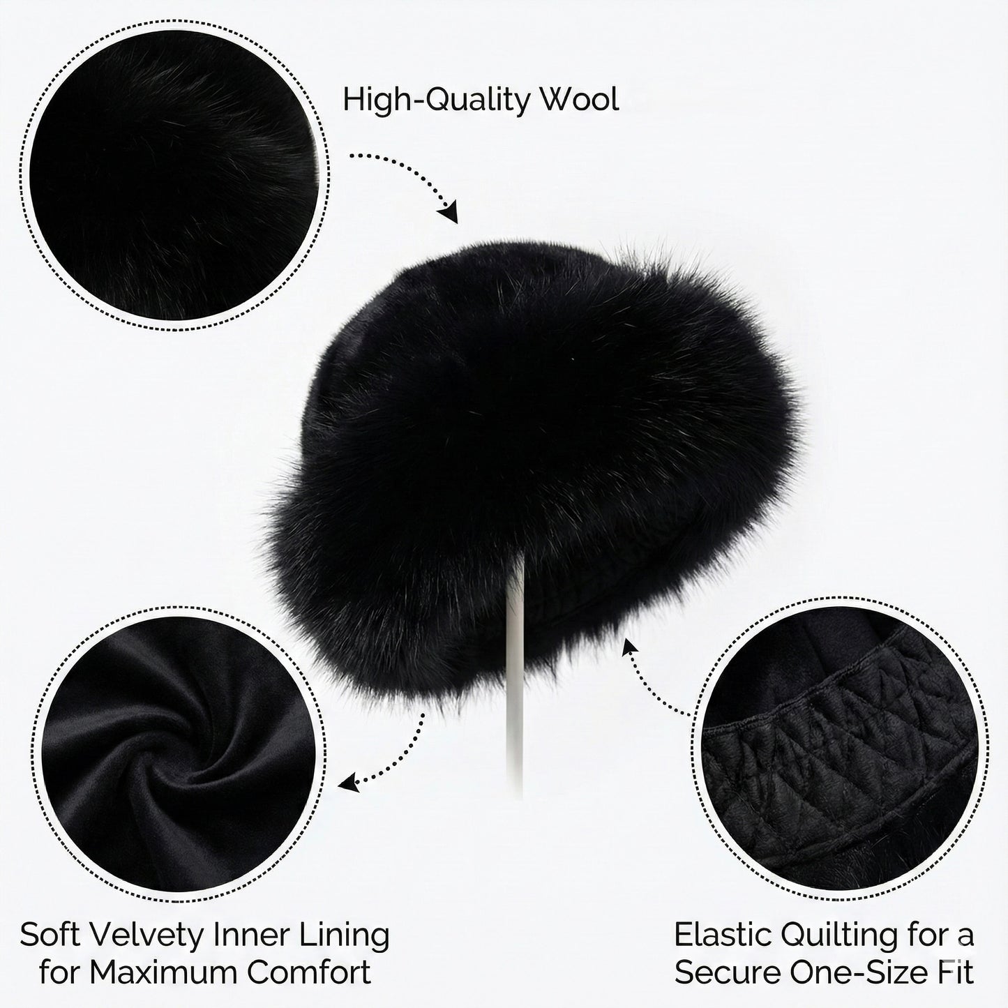 LuxeFur Winter Woolly Beret (LIMITED EDITION)