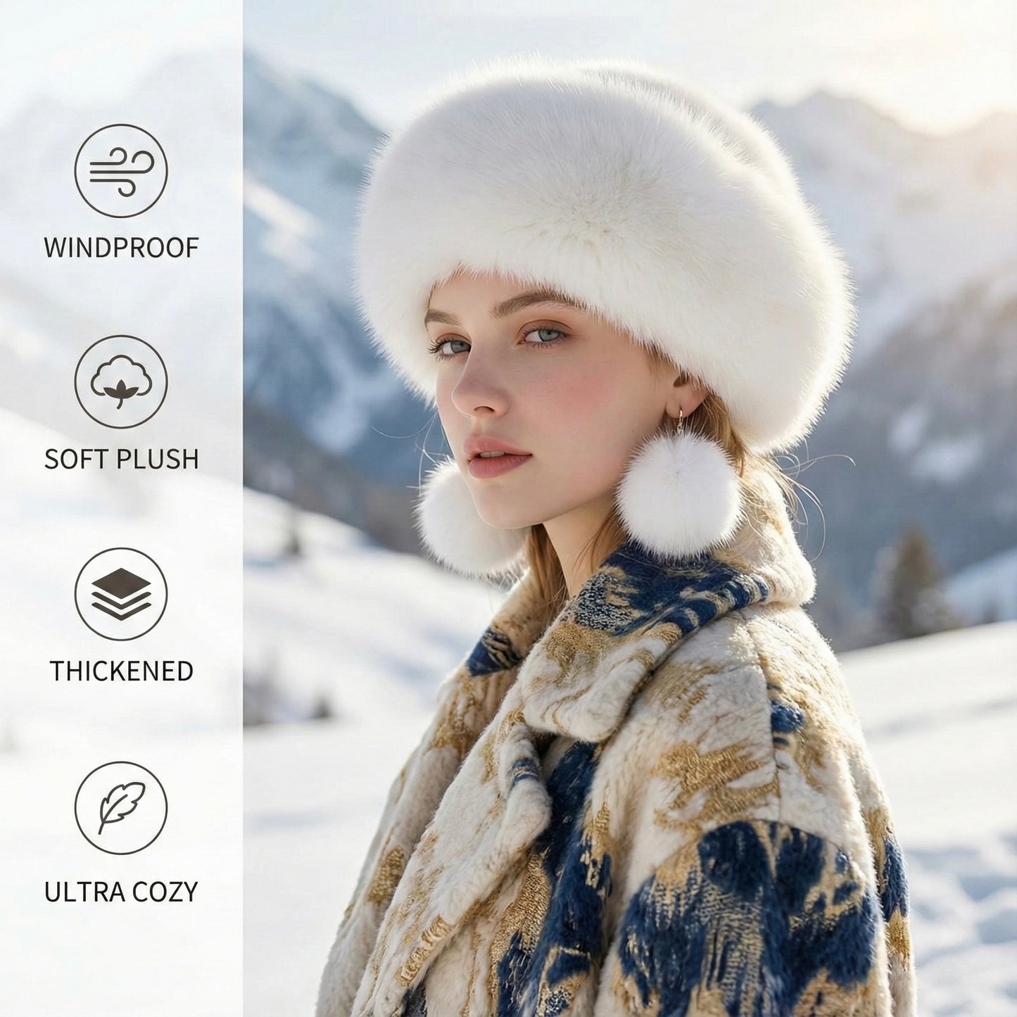 LuxeFur Winter Woolly Beret (LIMITED EDITION)