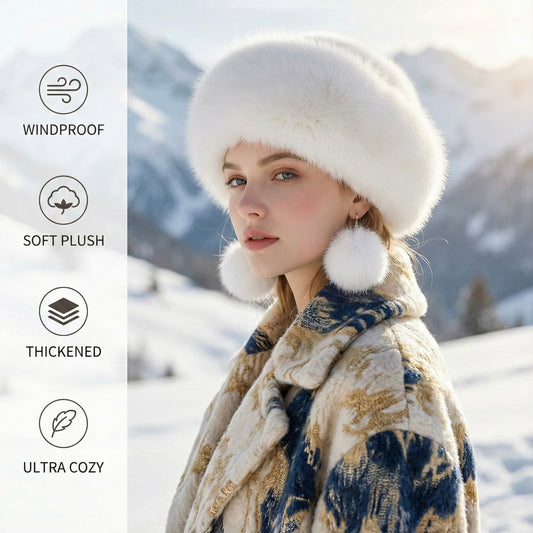 LuxeFur Winter Woolly Beret (LIMITED EDITION)