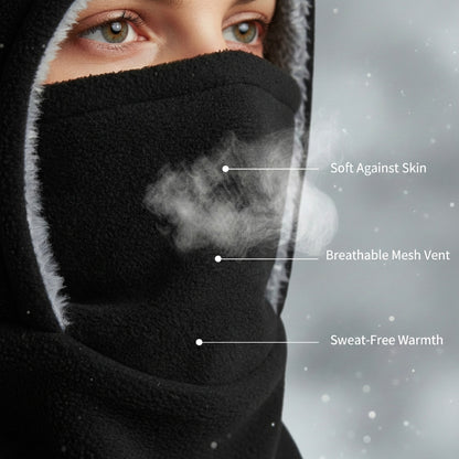 ThermaFleece Balaclava – Windproof 3-in-1 Winter Hat, Mask & Neck Warmer