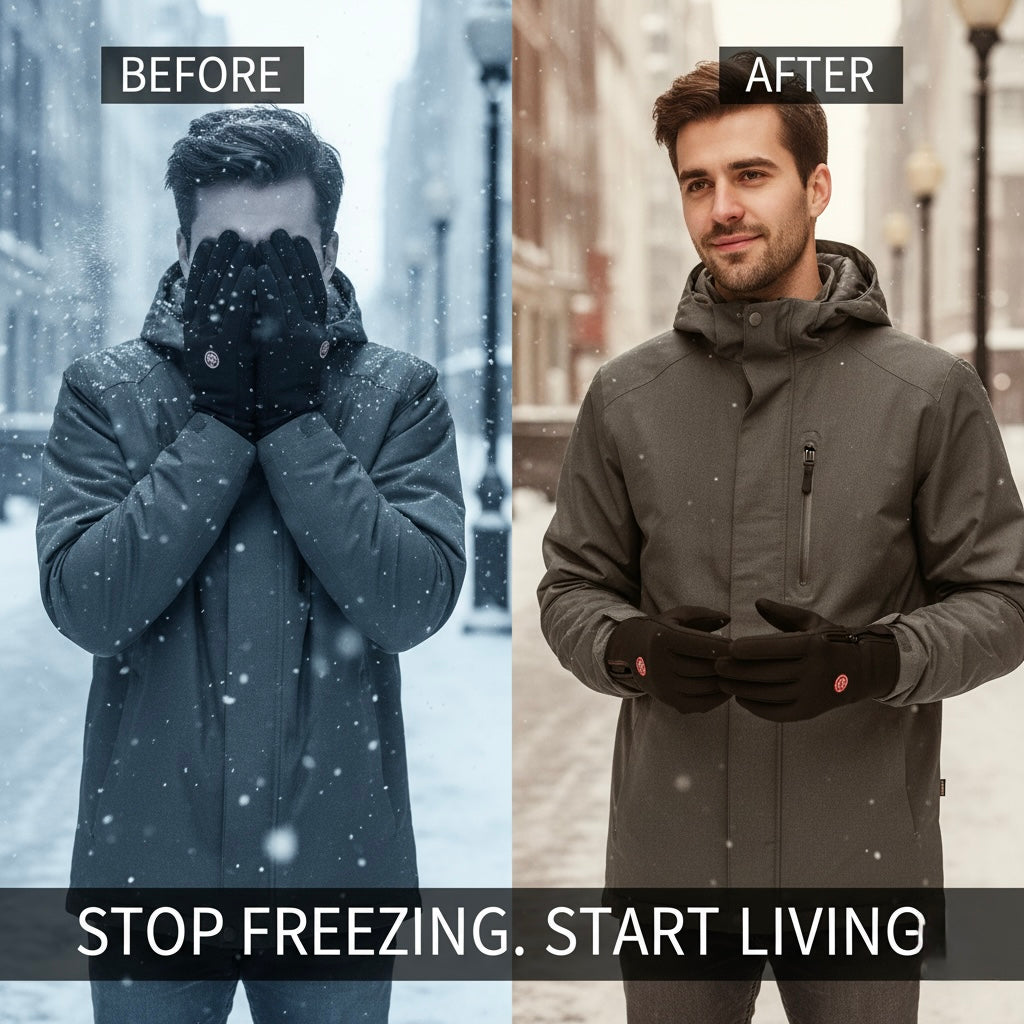 ThermaGrip Waterproof Touchscreen Winter Gloves (Windproof • Anti-Slip • Full-Finger)