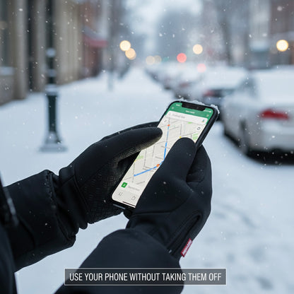 ThermaGrip Waterproof Touchscreen Winter Gloves (Windproof • Anti-Slip • Full-Finger)