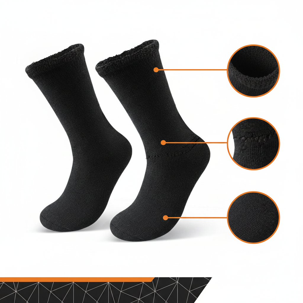 ThermaSole Heat-Lock Thermal Socks