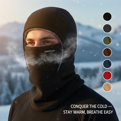 ThermaFleece Balaclava – Windproof 3-in-1 Winter Hat, Mask & Neck Warmer