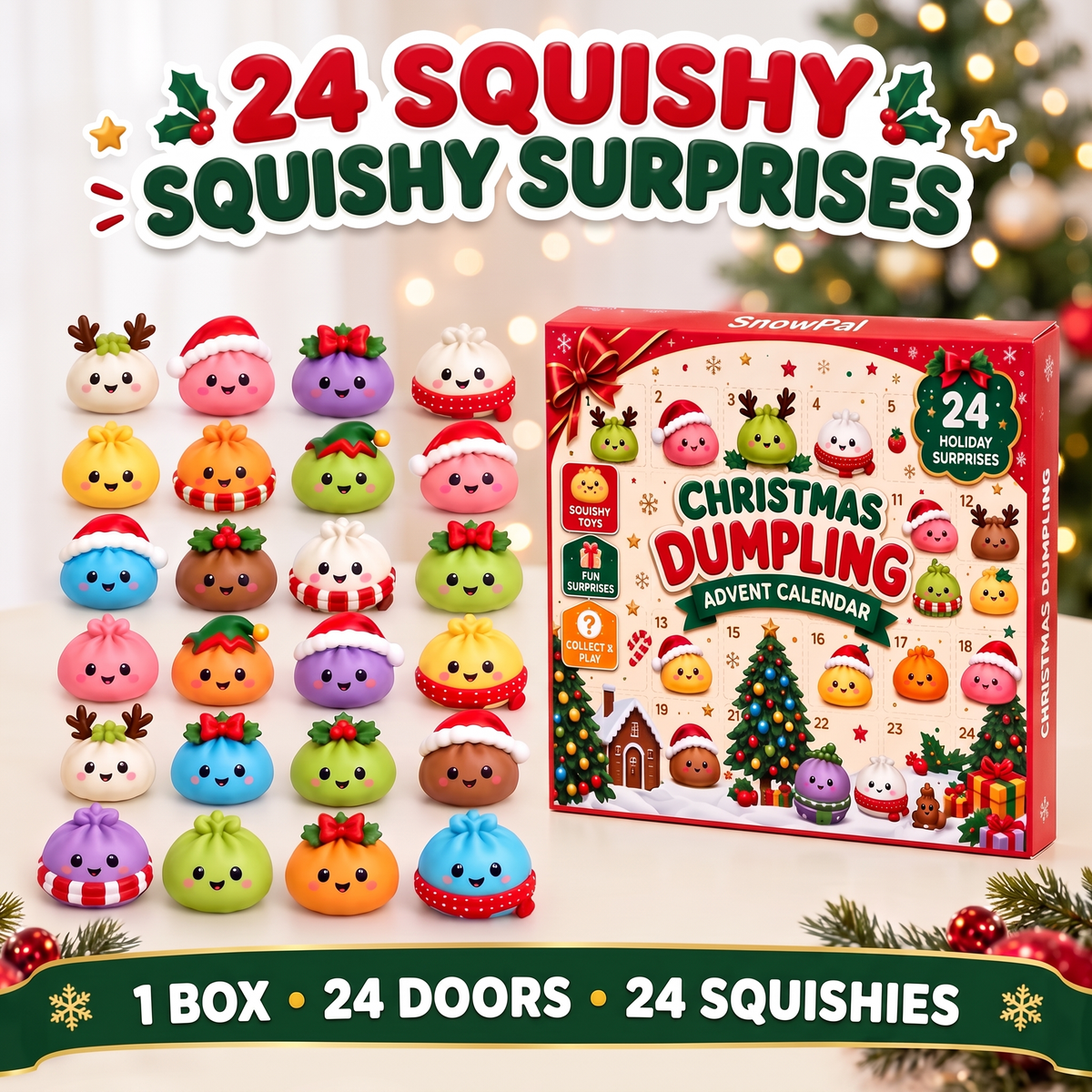 SnowPal Dumpling Squishy Advent Calendar