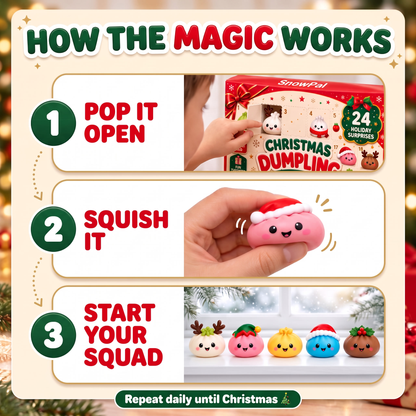 SnowPal Dumpling Squishy Advent Calendar