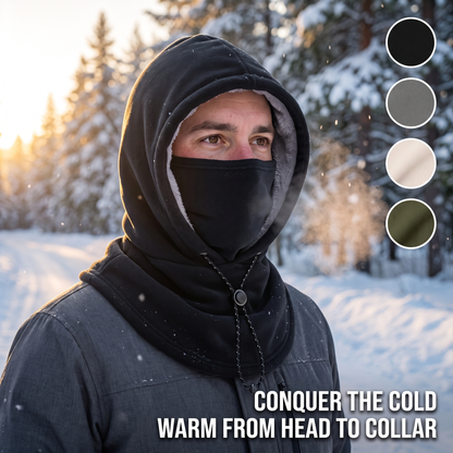 SnugHood Fleece Balaclava – Adjustable 3-in-1 Hood, Face Mask & Neck Warmer