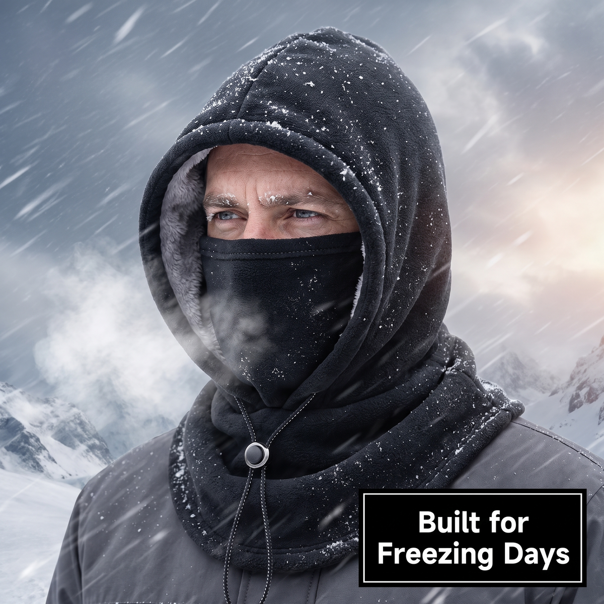 SnugHood Fleece Balaclava – Adjustable 3-in-1 Hood, Face Mask & Neck Warmer